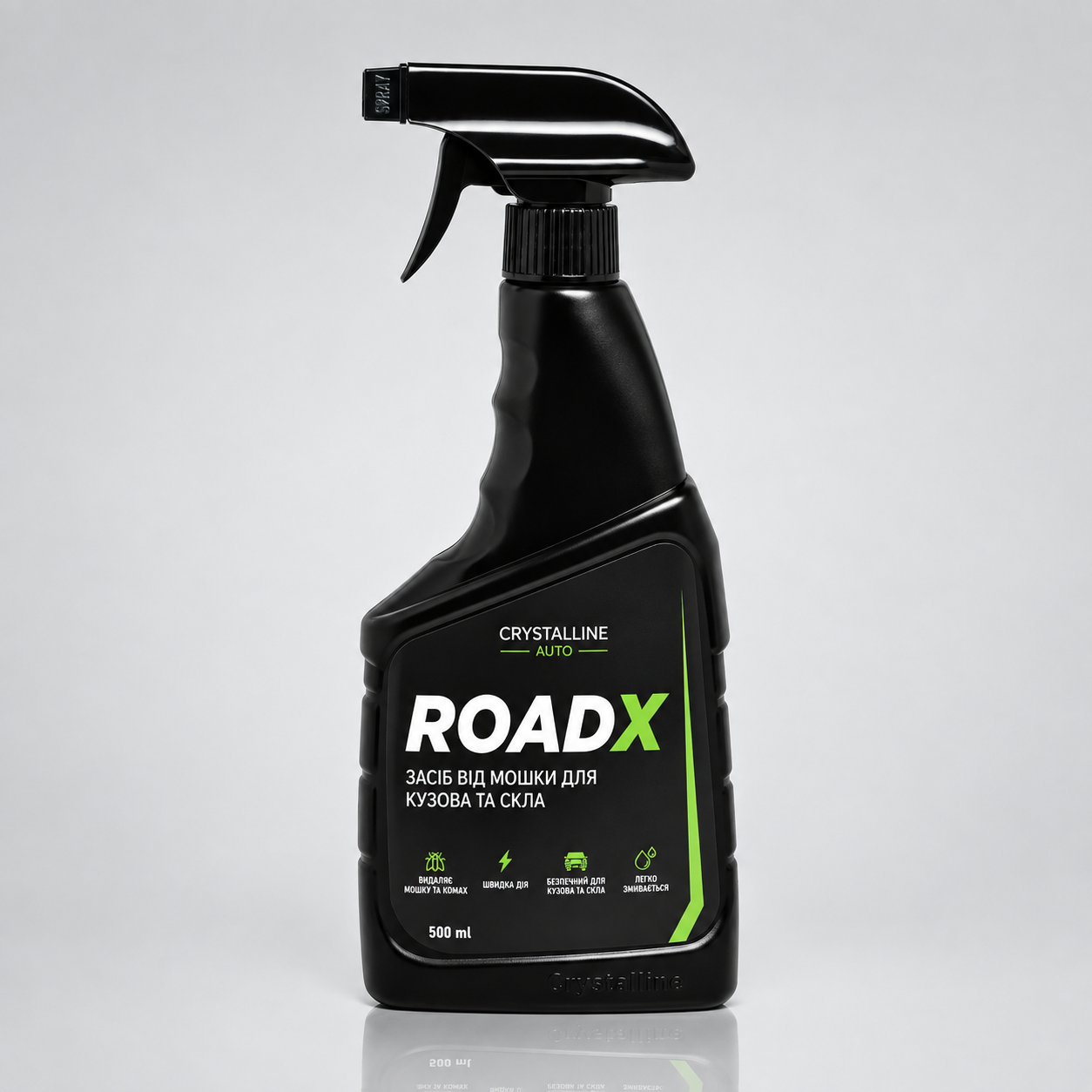 Антимошка ROAD X профессиональный очиститель следов насекомых для кузова стекла фар и бампера 500 мл