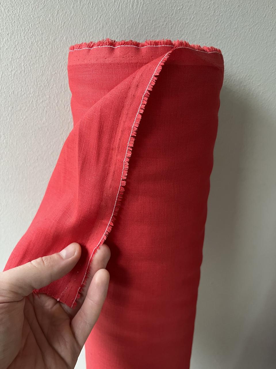 Ткань рубашечная LINEN PLUS льняная 143 см 1309 Красный - фото 10 Ткань рубашечная LINEN PLUS льняная 143 см 1309 Красный - фото 10