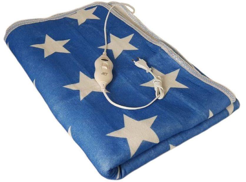 Простирадло електричне Electric Blanket 7418 Білі зірки 150х120 см (3014527ER)
