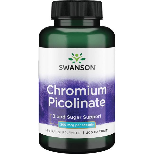 Микроэлемент Хром Swanson Chromium Picolinate 200 мг 200 капсул (000016139)