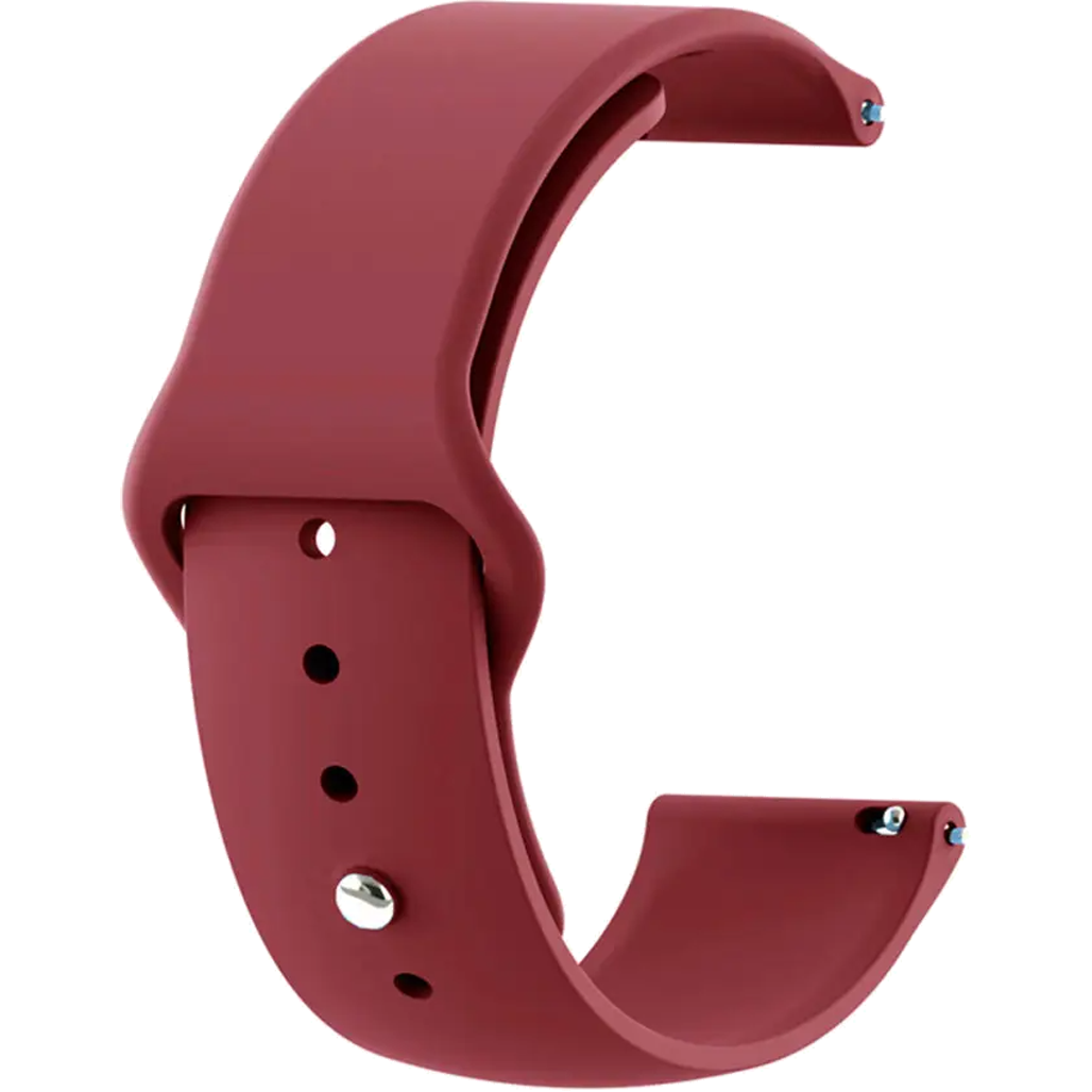 Ремешок универсальный Silicone Band для Xiaomi Amazfit Bip 20 мм Marsala