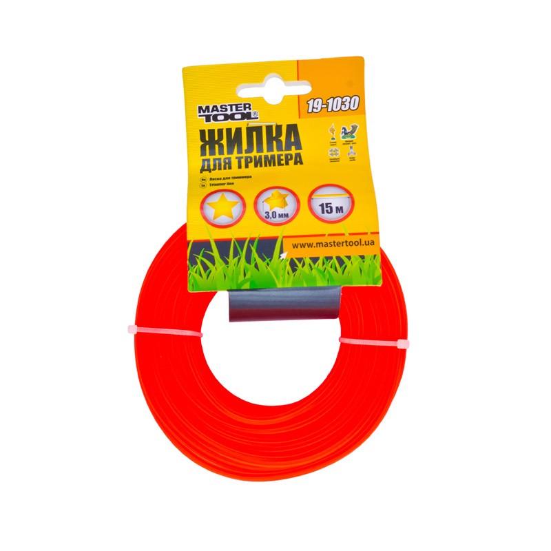 Лісочка для тримера Mastertool 3 мм 15 м зірка (19-1030)