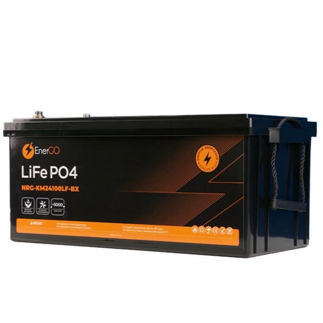 Акумулятор EnerGo LiFePO4 24V 100Ah Bluetooth NRG-KM24100LF-BX-BT