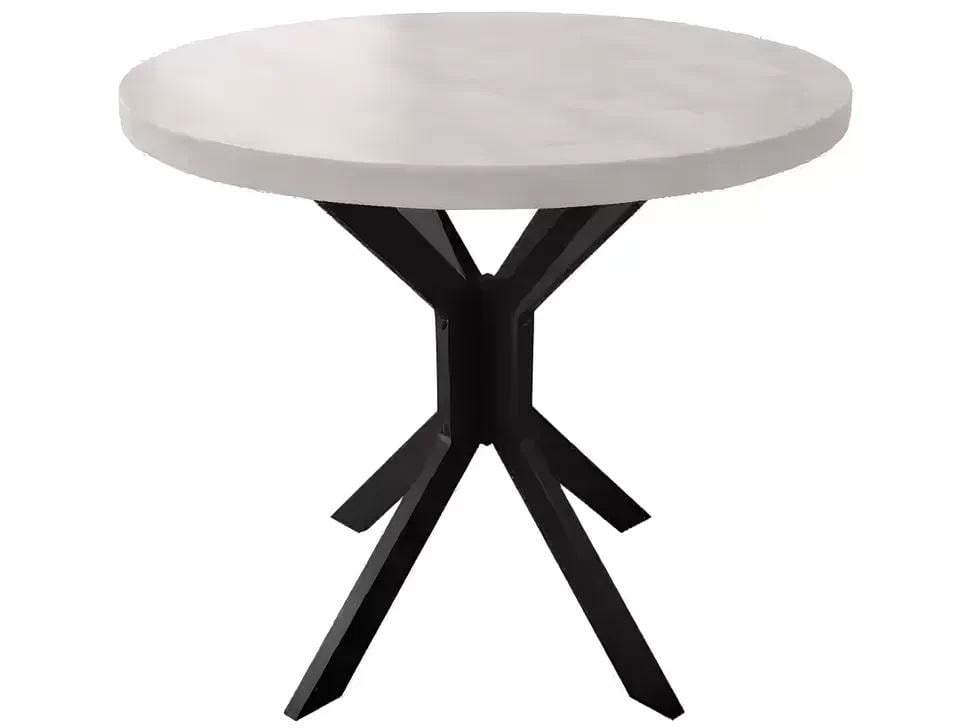 Стіл барний Металл-Дизайн Фолд круглий 80х80 см Чорний оксамит/Аляска (48368) Стіл барний Металл-Дизайн Фолд круглий 80х80 см Чорний оксамит/Аляска (48368)