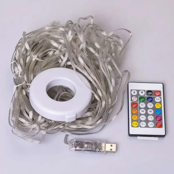 Смарт-гірлянда Smart 250 led Garlando Pro USB керування телефоном та пультом 10 ниток по 2,5 м Різнокольоровий (1733044W) - фото 12 Смарт-гірлянда Smart 250 led Garlando Pro USB керування телефоном та пультом 10 ниток по 2,5 м Різнокольоровий (1733044W) - фото 12