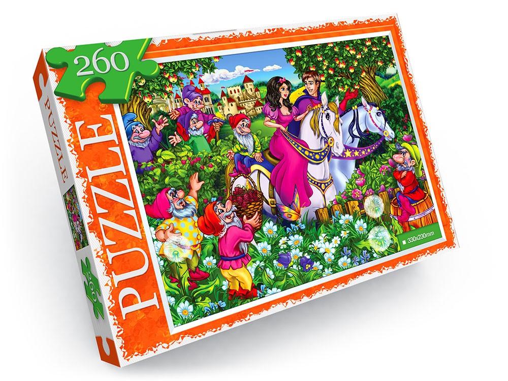 Пазлы детские Белоснежка и семь гномов 330х230 мм 260 эл.