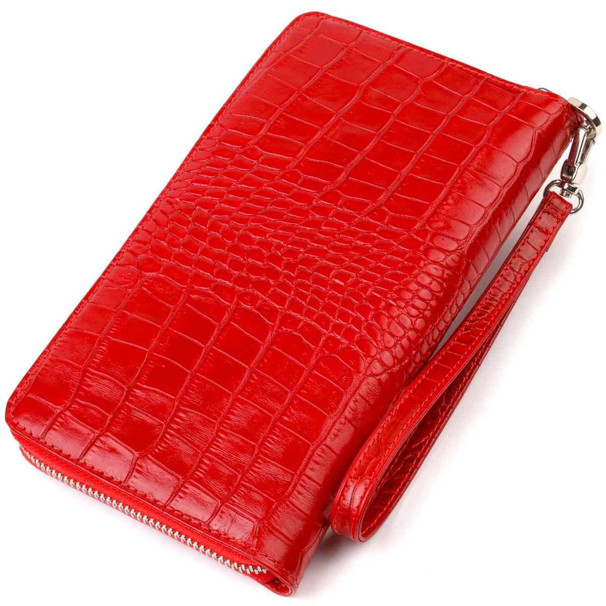 Клатч женский кожаный Canpellini 21920 Красный (55699)