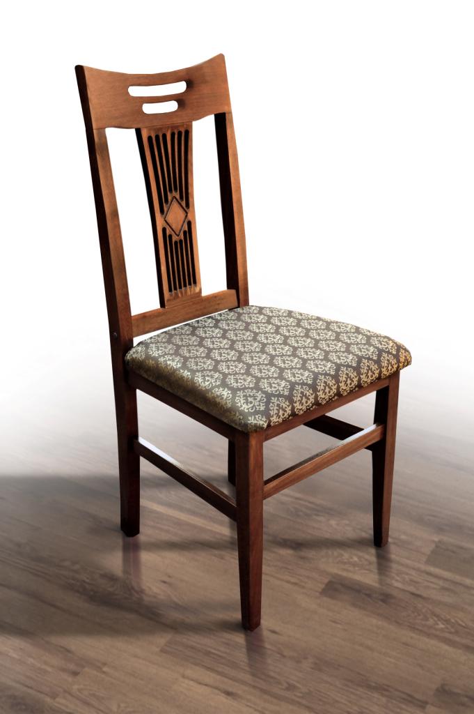 Стул обеденный Юля с твердой спинкой Орех темный (17945) Стул обеденный Юля с твердой спинкой Орех темный (17945)