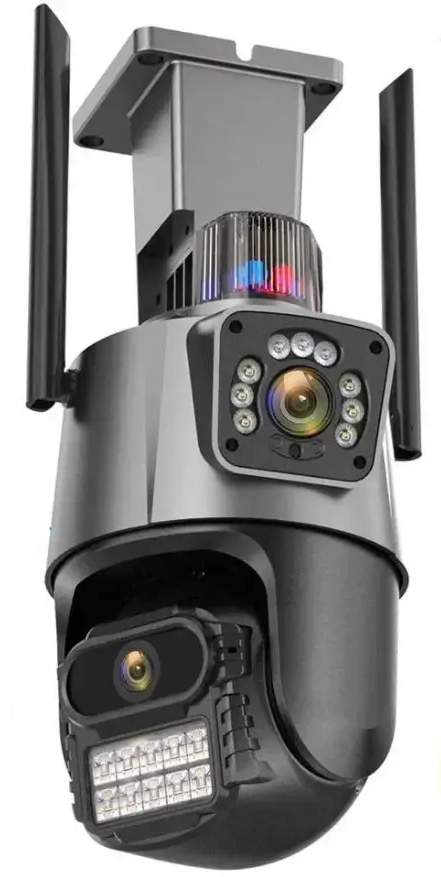 Камера два объектива наружная поворотная 8MP wi-fi ip