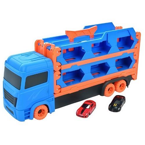 Игрушечный трейлер-автовоз с металлическими машинками (MH-156)