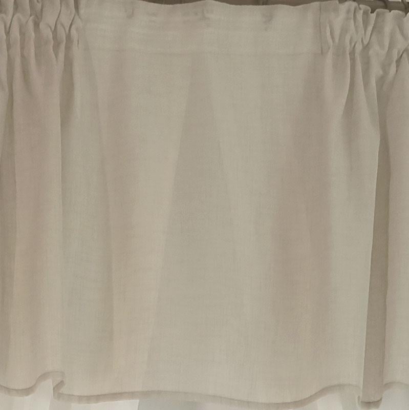 Комплект тюль на кухню Дублин лен 280х170 см 5 пр. Бежевый/Белый (Dublin 105-white) - фото 2 Комплект тюль на кухню Дублин лен 280х170 см 5 пр. Бежевый/Белый (Dublin 105-white) - фото 2