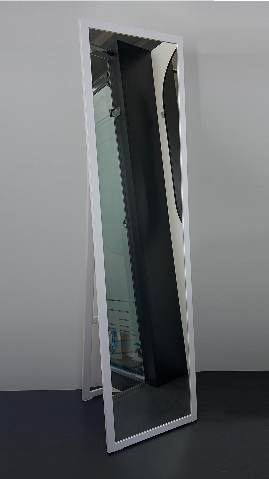 Дзеркало підлогове в прямій рамі CRYSTAL GLASS 1800 1700х550 Білий (С1672)