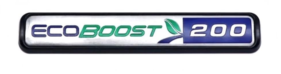 Эмблема ECOBOOST 200 Ford для багажника автомобиля Black gloss (2306721555)