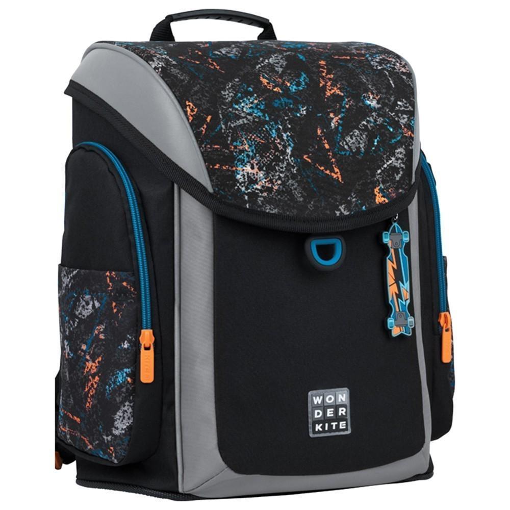 Рюкзак напівкаркасний Wonder KITE Skate 34x28x17 см 10,5 л Чорний (WK22-583S-2)