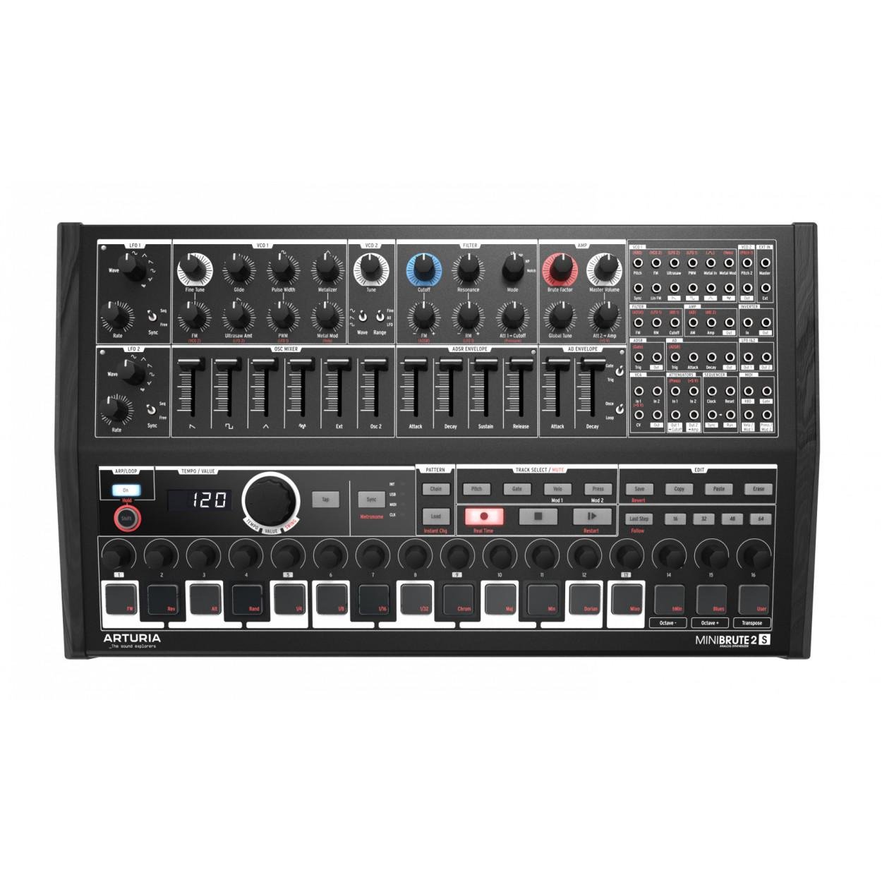 Аналоговый синтезатор Arturia MiniBrute 2S Noir Edition (58316) - фото 1