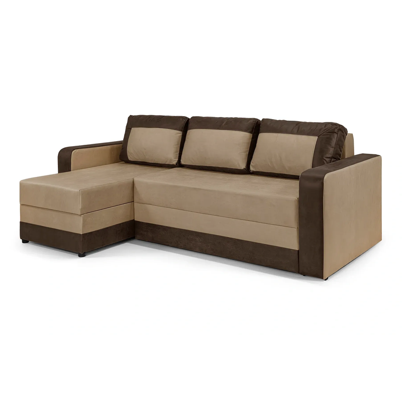 Диван угловой Арден 230х150 см Cacao/Brown (krdn-am-cc-brn)