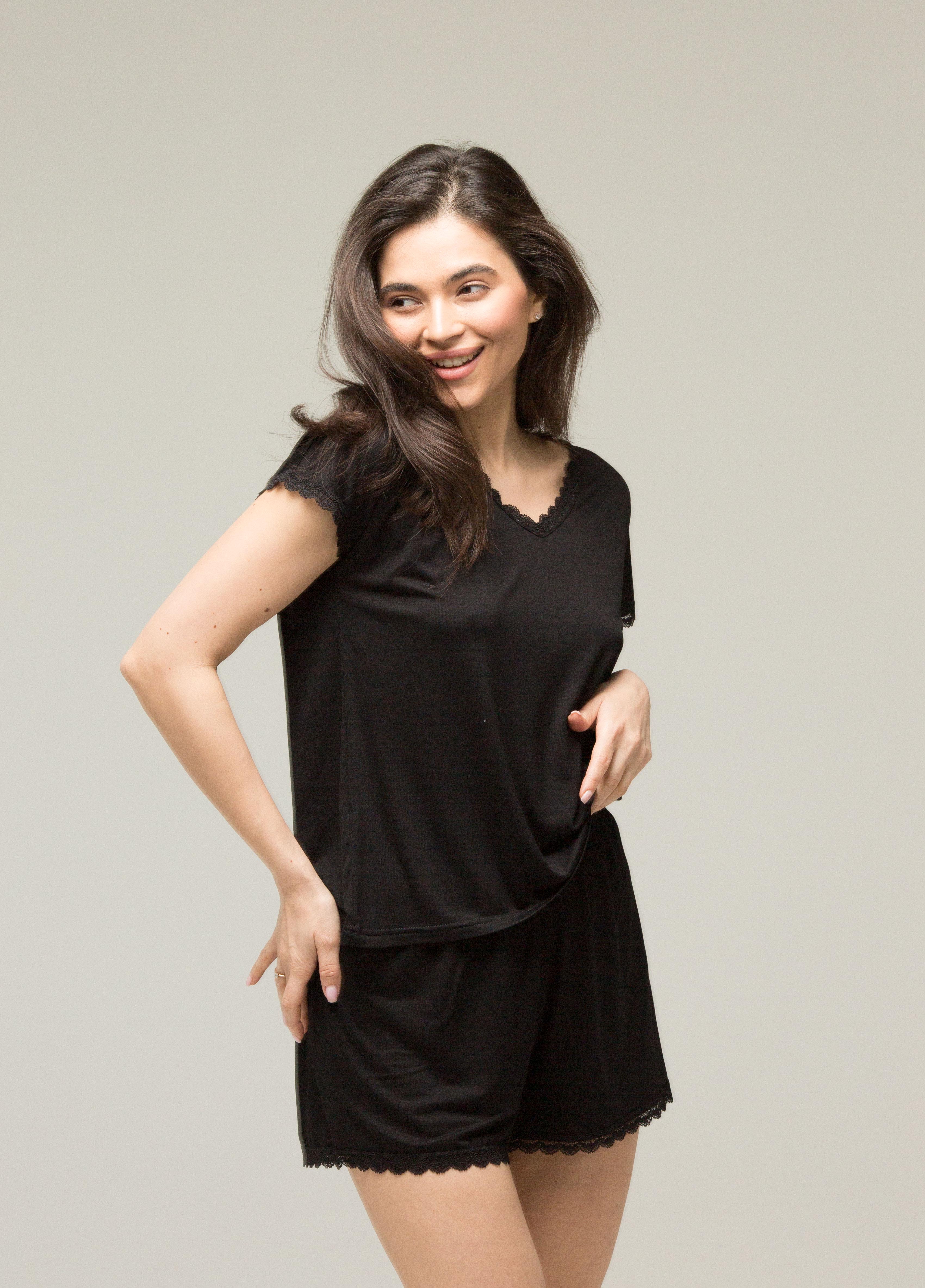 Піжама жіноча Наталюкс S Чорний (8126423290921) - фото 2 Піжама жіноча Наталюкс S Чорний (8126423290921) - фото 2