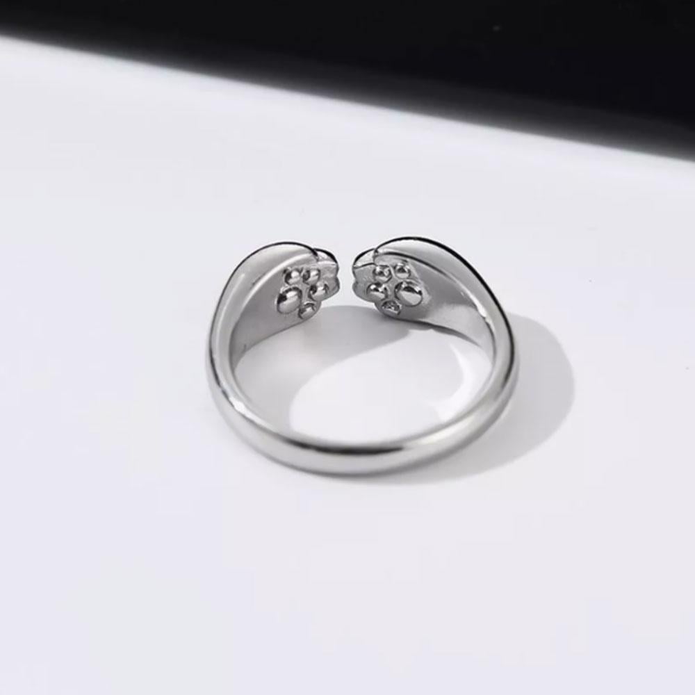 Кольцо в виде кошачьих лапок регулируемый размер (IY0064)