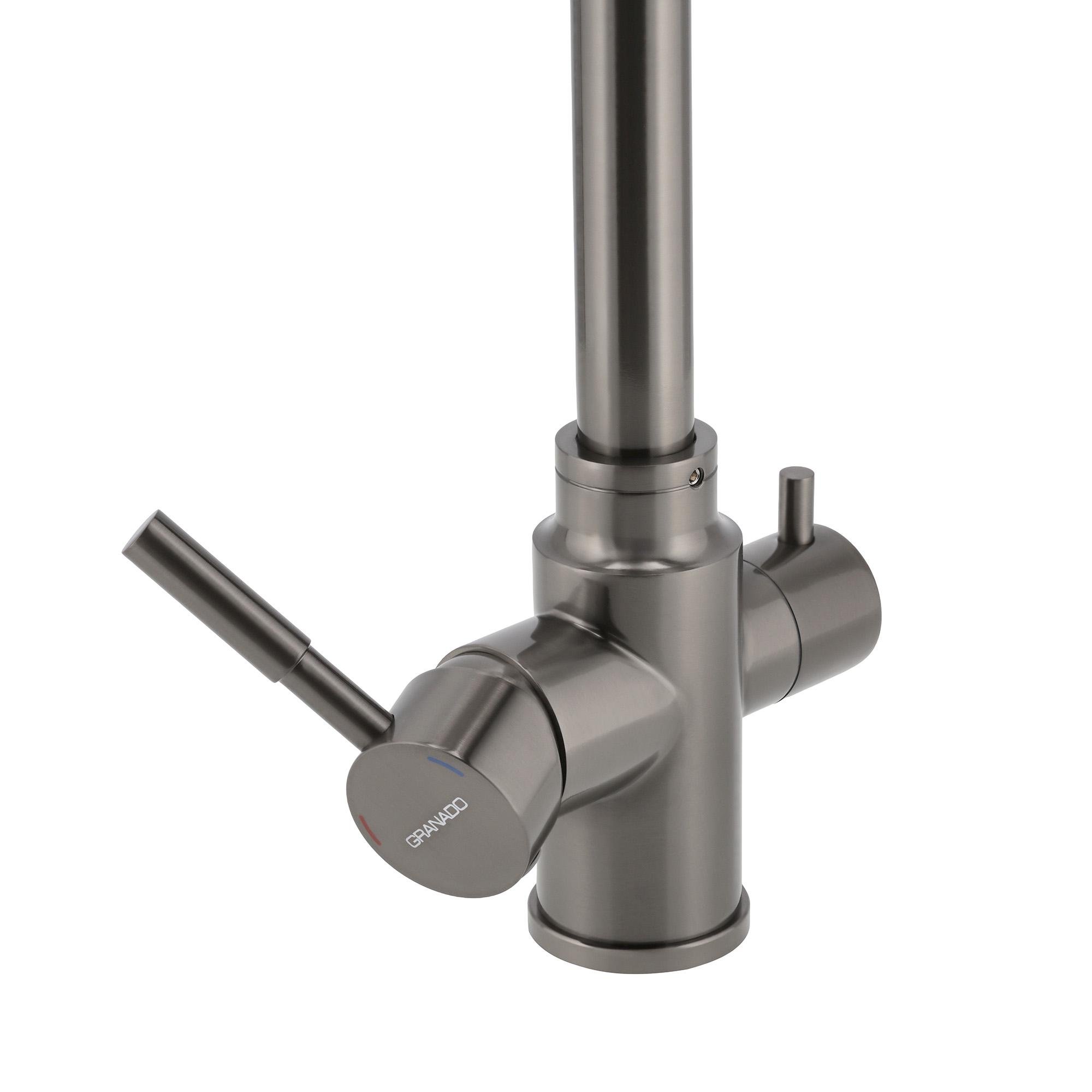 Смеситель на кухню Granado Badalona LUX PVD Black (gz0407LPVD) - фото 4