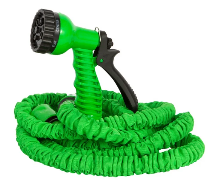 Шланг для полива Magic Hose растяжной с насадкой 7 режимов 45 м Зеленый (33686804)