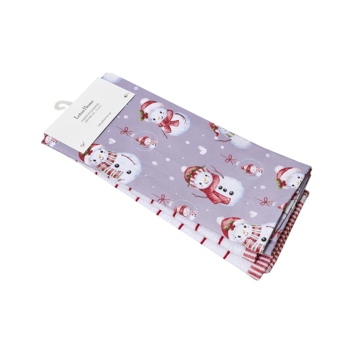 Набір рушників Lotus Home Magic Snowmen 2 шт. 40x60 см (svt-2000022348249)