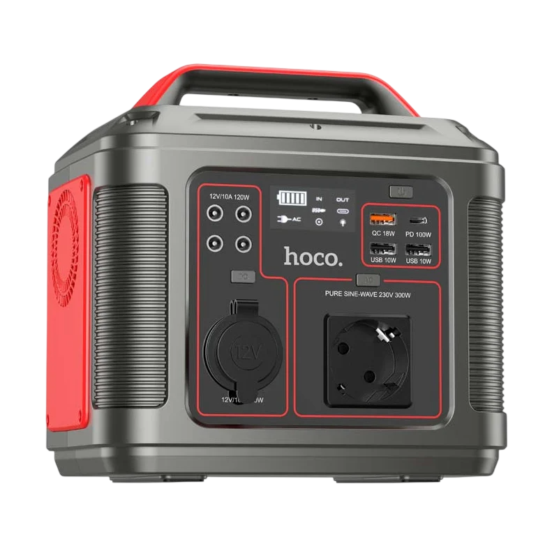 Электростанция портативная Hoco Energy storage power bank DB28 80000mAh/300W/3USB/Type-C/AC/PD/QC (25685)