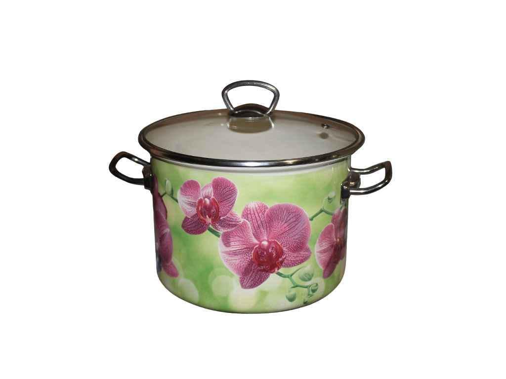 Кастрюля Idilia Орхидея 5,5 л Молочный (I83117)