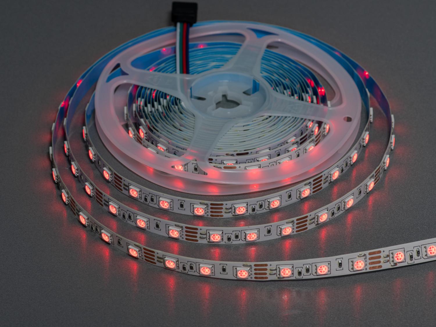 Світлодіодна стрічка 12 В 60 діодів на метр 10 мм RGB (P12-5050-60-RGB-20-10) - фото 1 Світлодіодна стрічка 12 В 60 діодів на метр 10 мм RGB (P12-5050-60-RGB-20-10) - фото 1