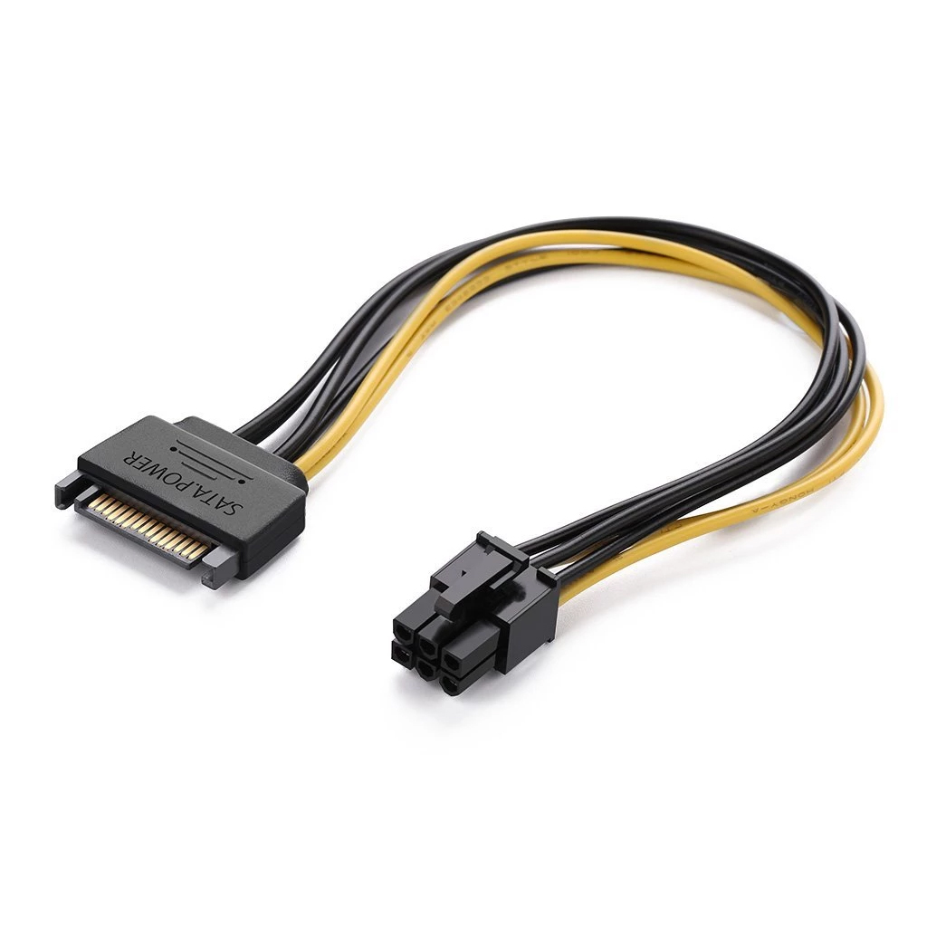 Кабель- для живлення процесора 6P SATA для жорсткого диска та оптичного приводу (11337)