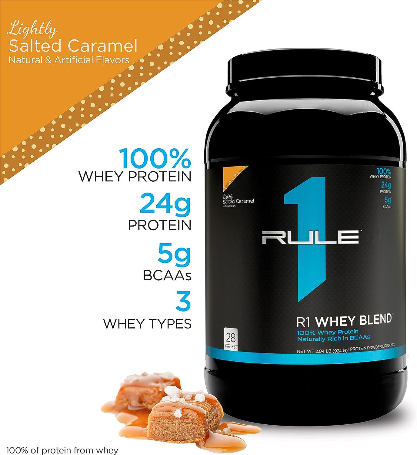 Протеїн Rule One Whey Blend Salted Caramel 908 г - фото 3