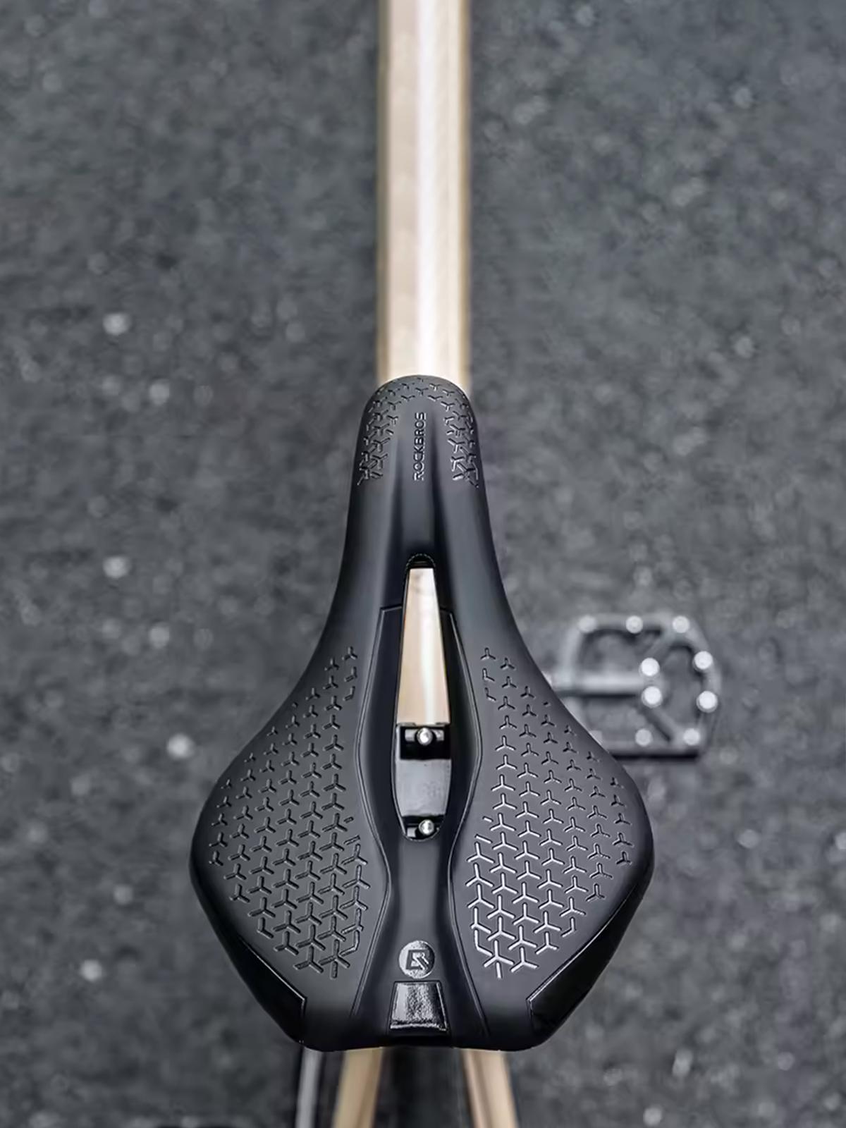 Седло для велосипеда ROCKBROS с вентиляционным отверстием и амортизацией анатомическое Черный (73550) - фото 8