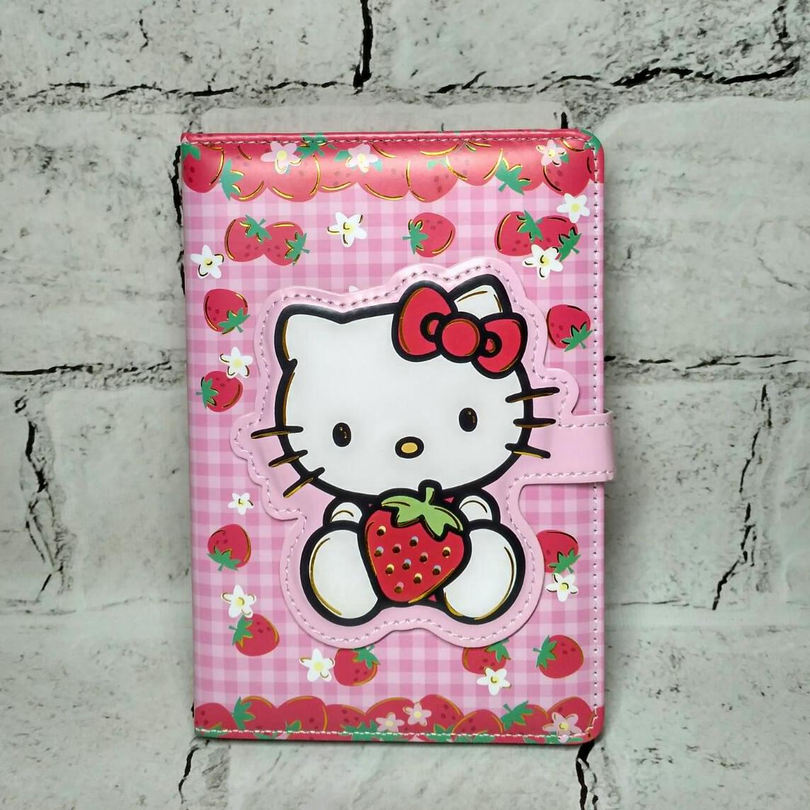 Блокнот Китти на магнитной застежке 19х12,7 см Розовый (PU-006-3)