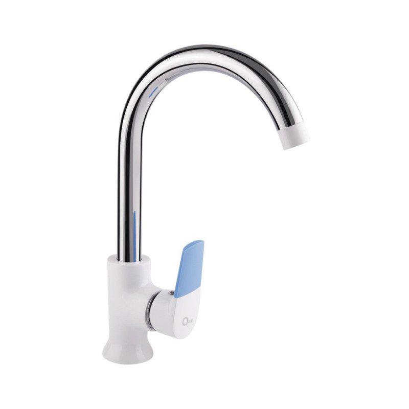 Смеситель для кухни Q-tap Polaris WHI 007F латунь Белый (QTPOLWHI007F)