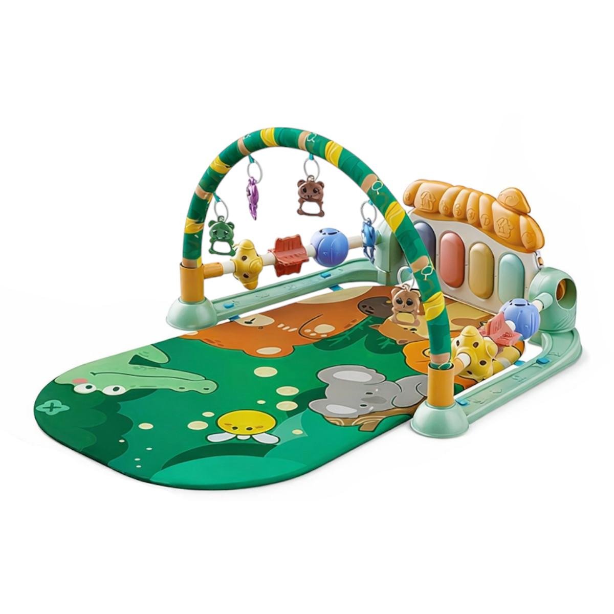 Розвиваючий килимок для дітей Baby Gym з дугою піаніно та підвісками (88619-4)