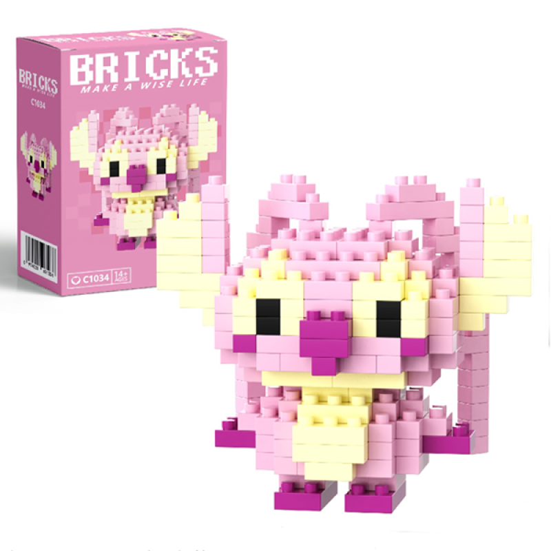 Конструктор фигурка BRICKS пиксели Стич Ангел 180 деталей (C1034) Конструктор фигурка BRICKS пиксели Стич Ангел 180 деталей (C1034)