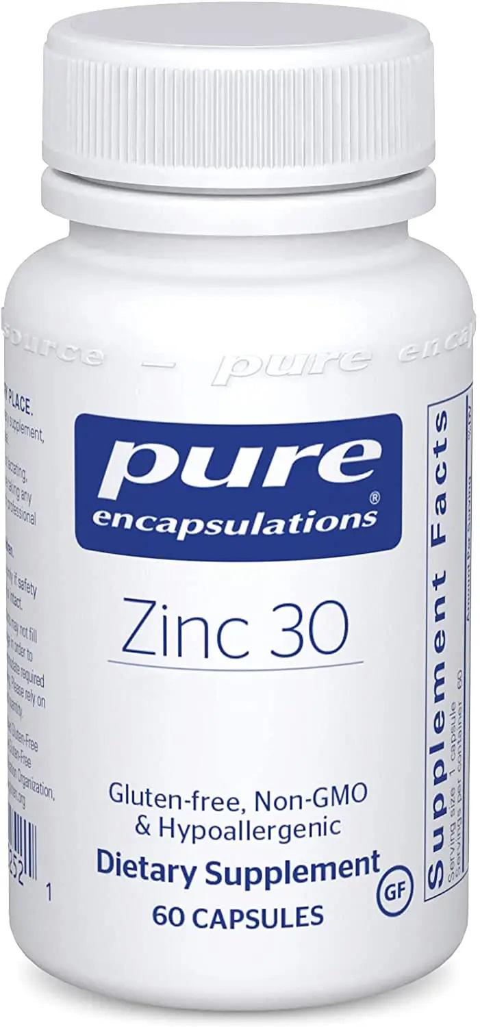 Микроэлемент Цинк Pure Encapsulations Zinc 30 мг 60 Caps (PE-00252)