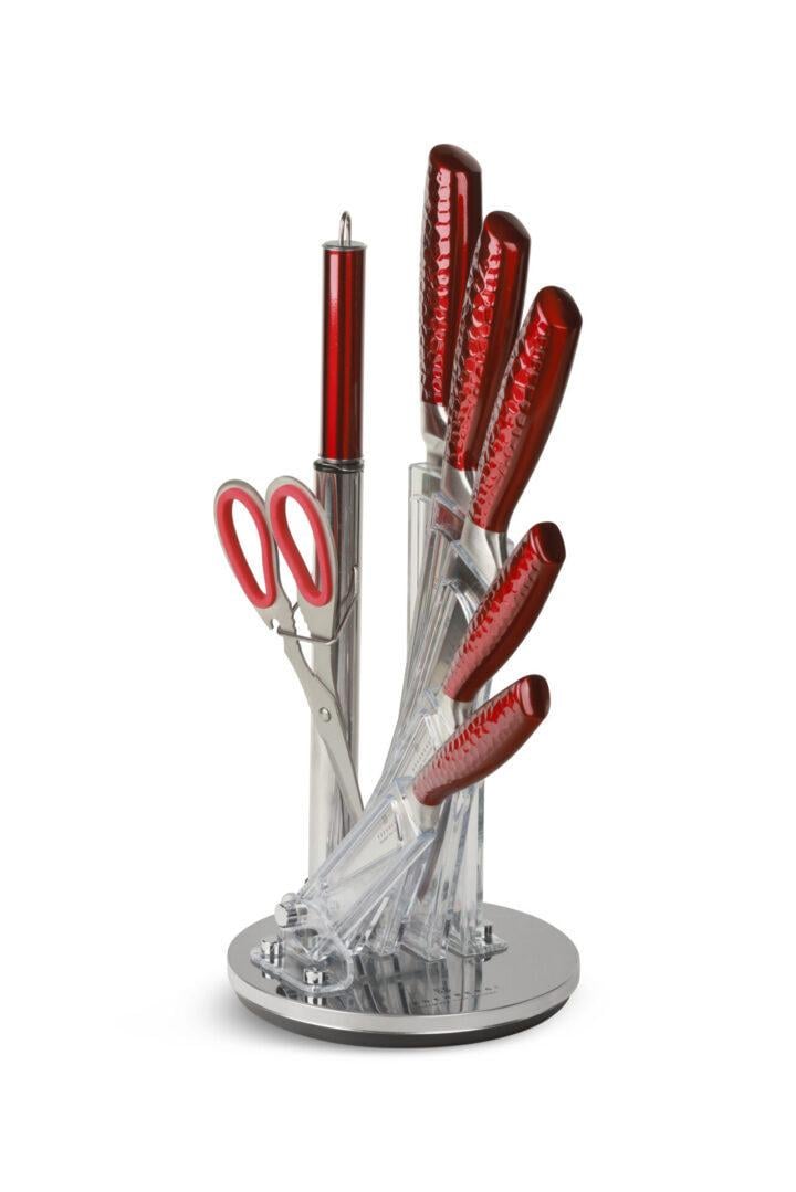 Набор кухонных ножей на подставке Edenberg EB-973 8 предметов (2530556500) - фото 4 Набор кухонных ножей на подставке Edenberg EB-973 8 предметов (2530556500) - фото 4