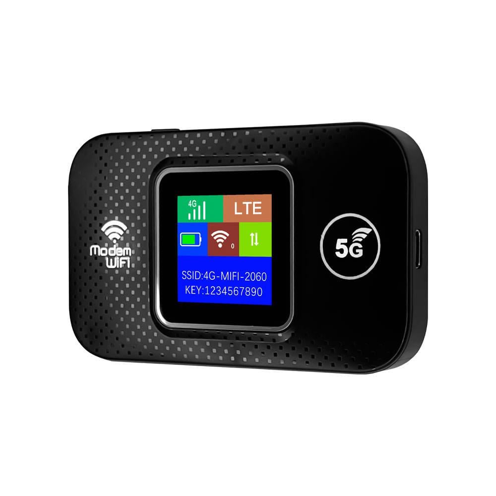 Роутер портативный 4G/5G LTE Pix-Link Mobile Router PH314-E карманный Wi-Fi модем с LCD дисплеем Black (19180)