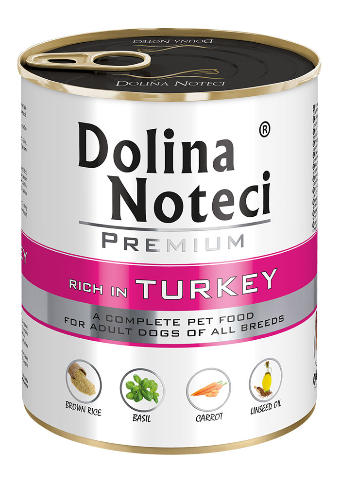 Корм консервований Dolina Noteci Premium для собак з індичкою 800 г (23707979)