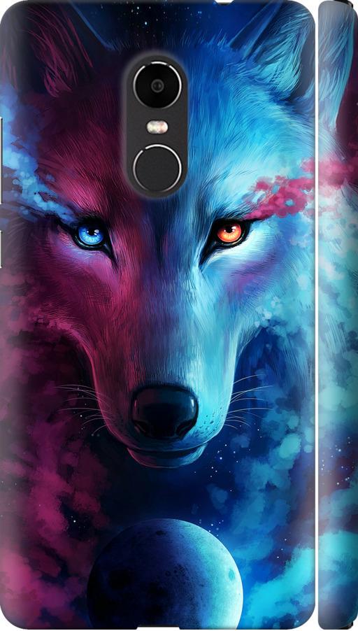 Чехол на Xiaomi Redmi Note 4X Арт-волк (3999m-951-42517)