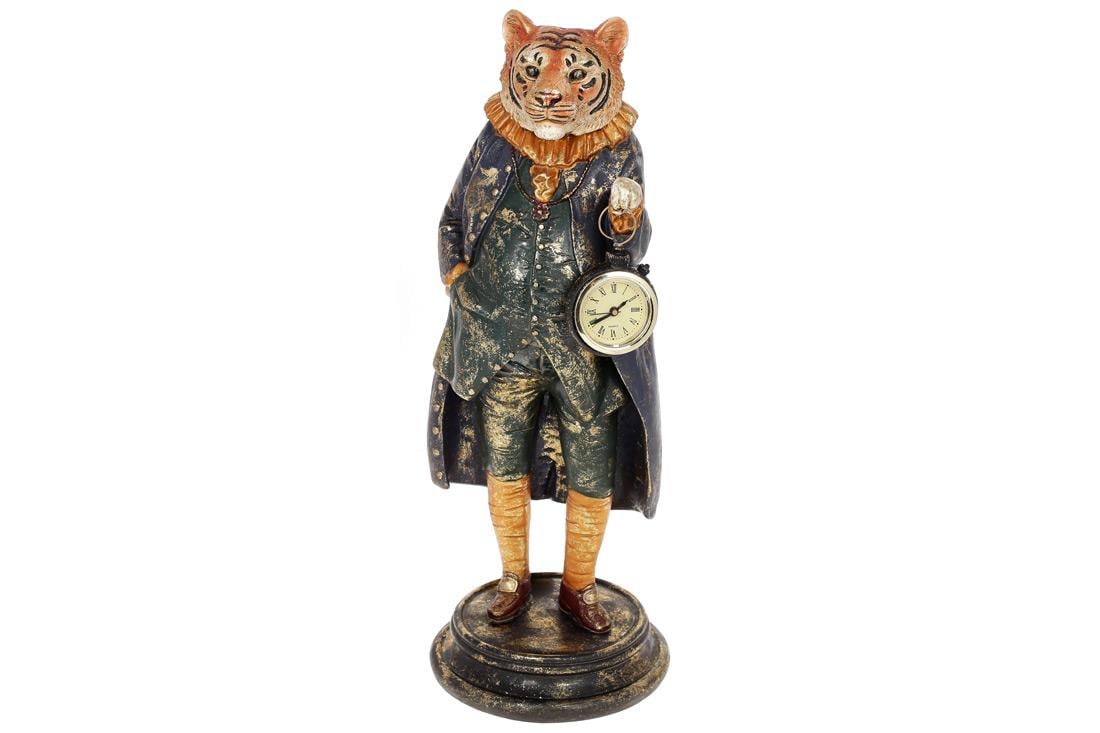 Декоративная статуэтка с часами BonaDi Тигр (419-255)