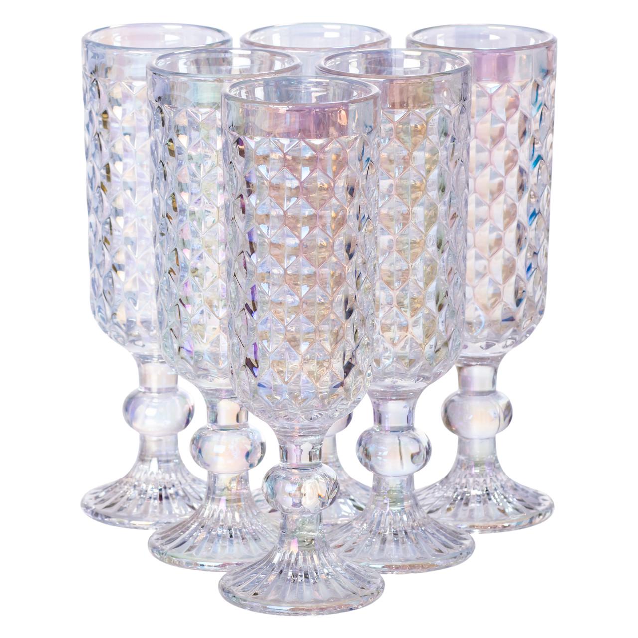 Набор бокалов для шампанского 6 шт. по 160 мл Хамелеон - фото 2 Набор бокалов для шампанского 6 шт. по 160 мл Хамелеон - фото 2