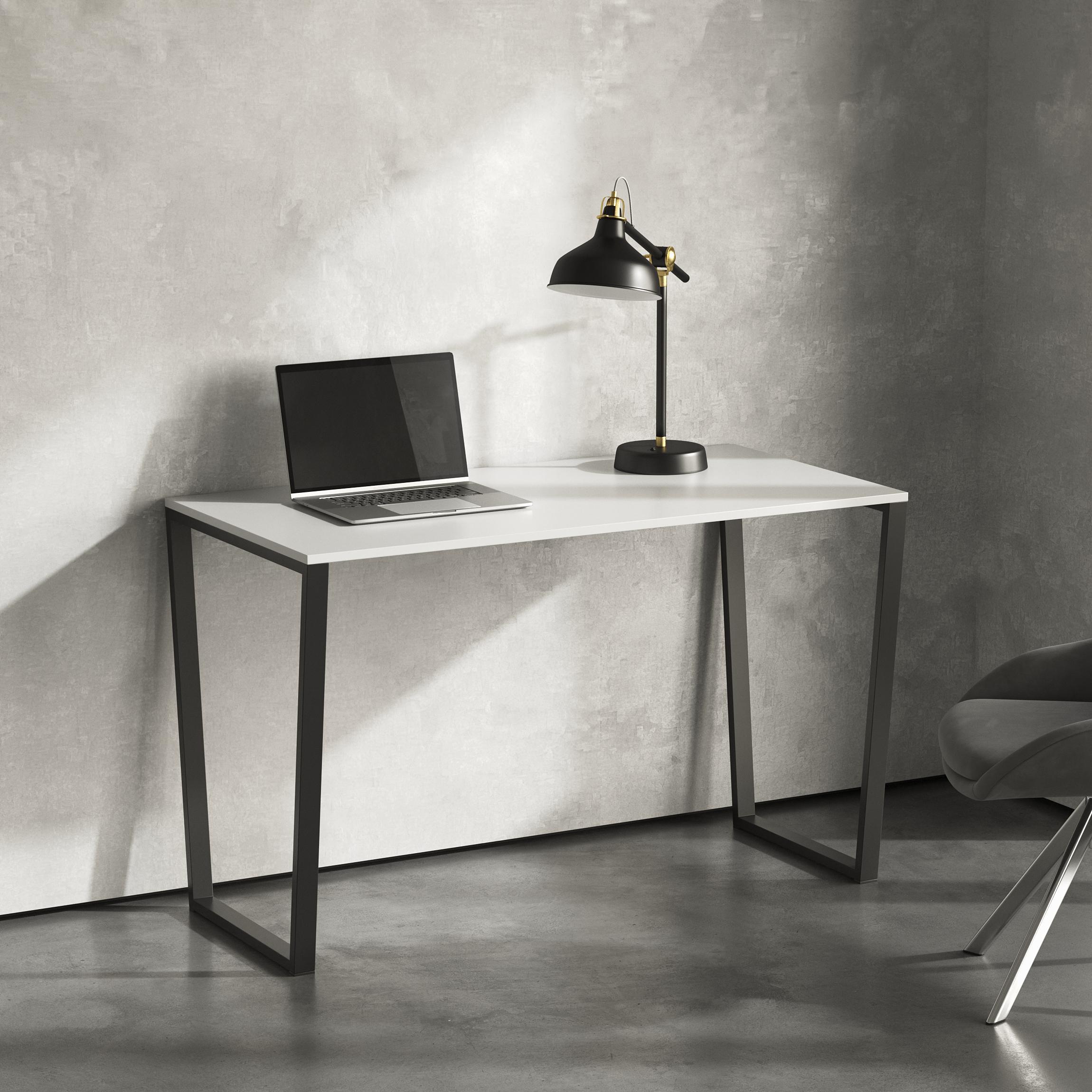 Стол письменный лофт Серия 2 1200х500х16 мм Белый