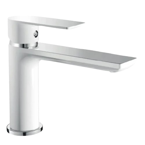 Смеситель для умывальника Haiba ALEX 001 LONG White/Chrome (HB9563) Смеситель для умывальника Haiba ALEX 001 LONG White/Chrome (HB9563)
