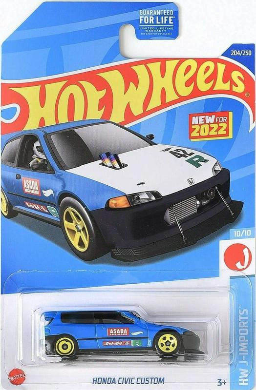 Игрушечная машинка Hot Wheels Honda Civic Custom 2022 Jimports №204 (HCT11) Игрушечная машинка Hot Wheels Honda Civic Custom 2022 Jimports №204 (HCT11)