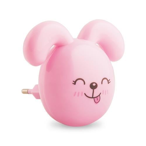 Ночник Feron FN1167 Зайчик ушки вниз Розовый (27813297)