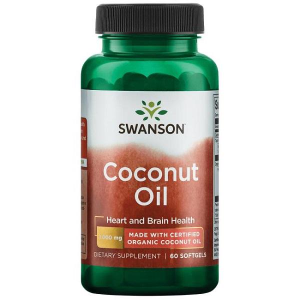 Кокосовое масло Swanson Coconut Oil 60 Softgels 1000 мг (000019984)