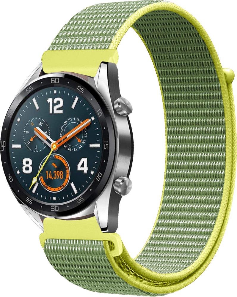 Ремешок нейлоновый Sport Loop для Huawei Watch GT Gray/Yellow (16391-63) Ремешок нейлоновый Sport Loop для Huawei Watch GT Gray/Yellow (16391-63)