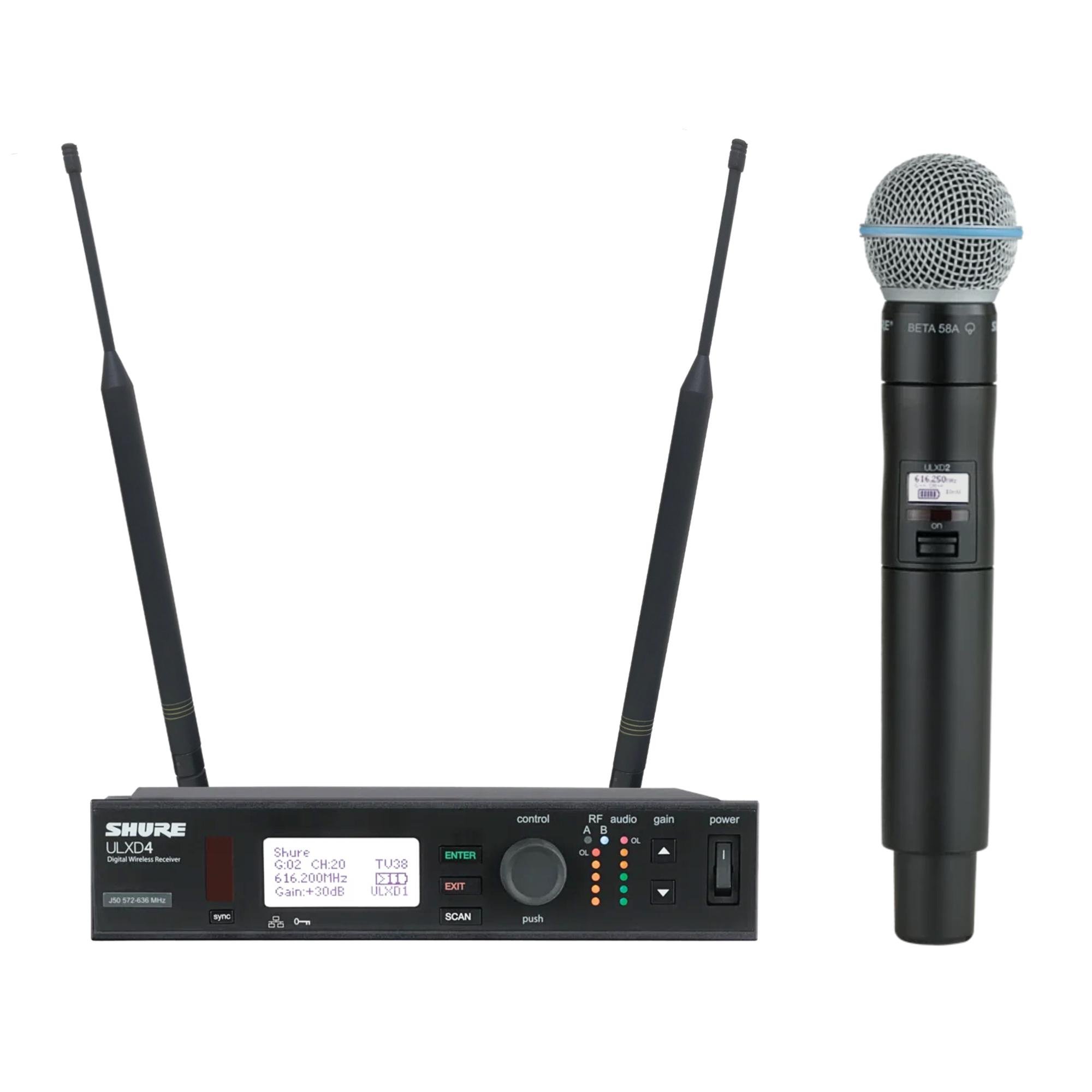 Радіосистема вокальна SHURE ULXD BETA 58A (0061) - фото 1 Радіосистема вокальна SHURE ULXD BETA 58A (0061) - фото 1