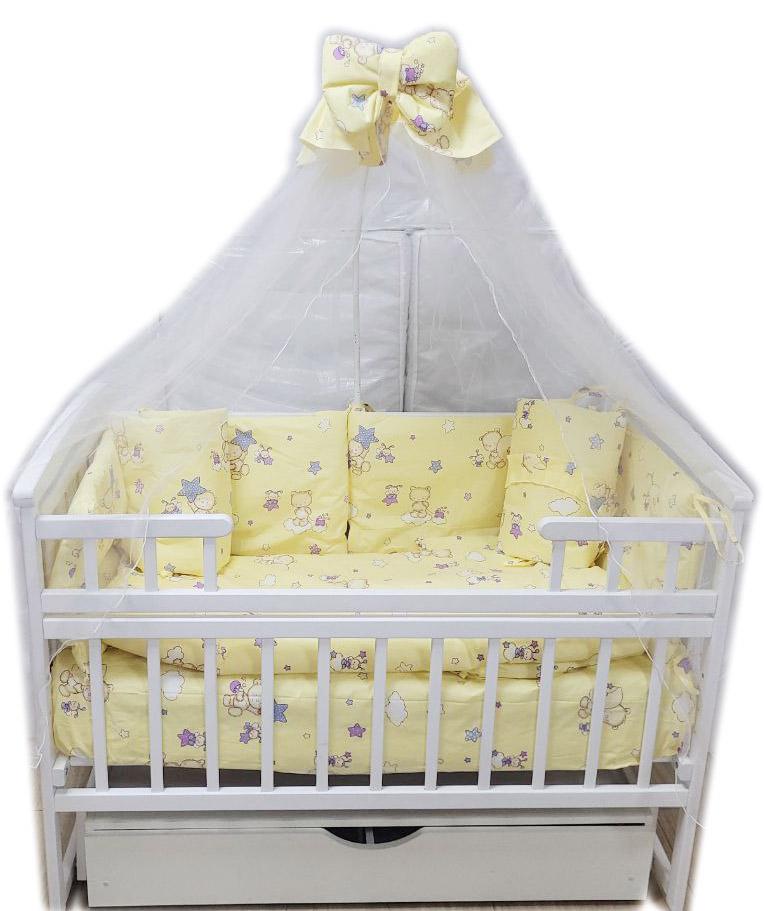 Набор постельного белья Мишки маленькие в детскую кроватку 9 эл. Бежевый (12078037) Набор постельного белья Мишки маленькие в детскую кроватку 9 эл. Бежевый (12078037)